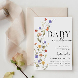 Invitación Bebé en Bloom Spring verano Baby Shower