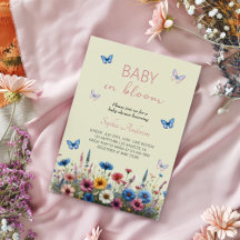 Bebé en Bloom Wildflower Baby Shower - Elegante