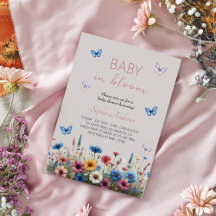 Bebé en Bloom Wildflower Baby Shower - Elegante
