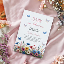 Bebé en Bloom Wildflower Baby Shower - Elegante