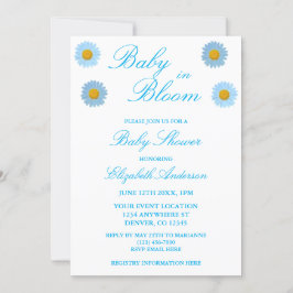 Invitación Bebé en el Baby Shower de Bloom