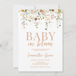 Invitación Bebé en el Baby Shower de Bloom