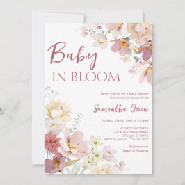 Invitación Bebé en el Baby Shower de Bloom