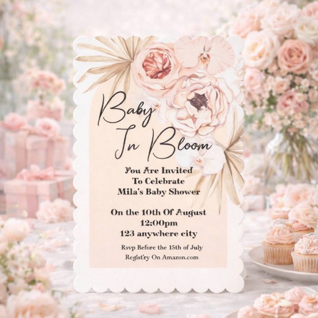Invitación Bebé en el Baby Shower de Bloom (Subido por el creador)