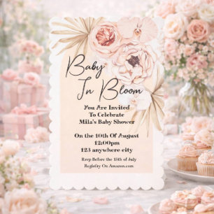 Invitación Bebé en el Baby Shower de Bloom