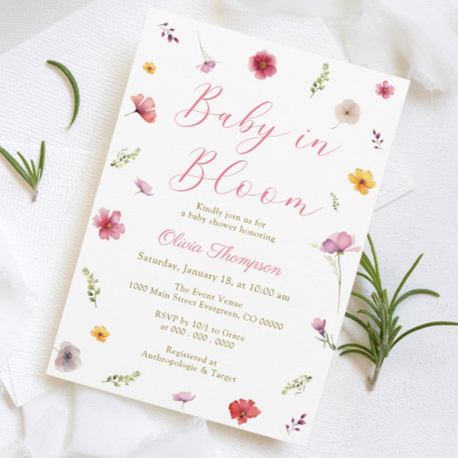 Invitación Bebé en el Baby Shower de Bloom (Subido por el creador)