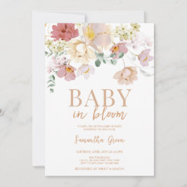 Invitación Bebé en el Baby Shower de Bloom