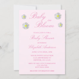 Invitación Bebé en el Baby Shower de Bloom