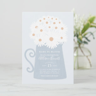 Invitación Bebé en el Baby Shower de Bloom Spring Daisy