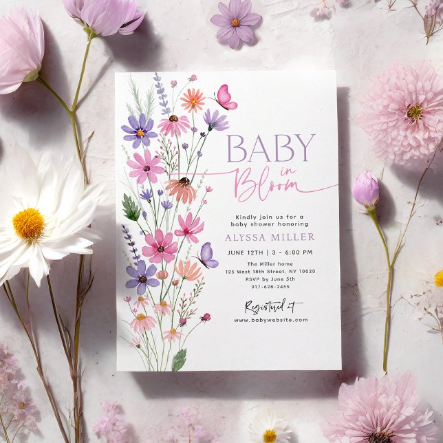 Invitación Bebé en el Baby Shower de la mariposa mariposa (Subido por el creador)