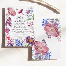 Bebé en el Baby Shower de las flores de color de a