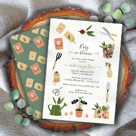 Invitación Bebé en el Bloom Boho Garden Baby Shower
