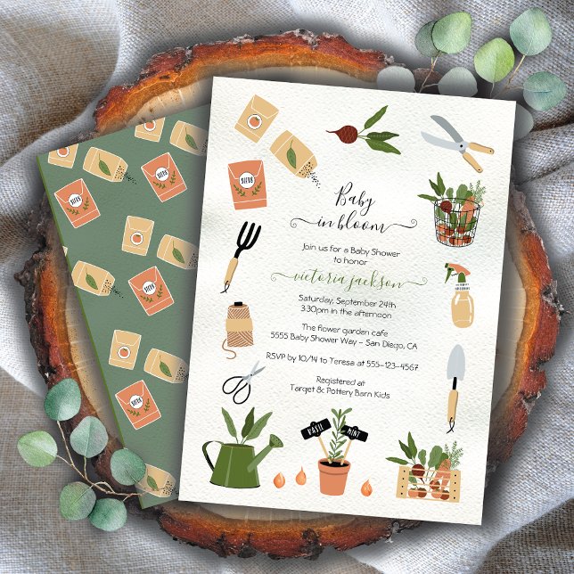 Invitación Bebé en el Bloom Boho Garden Baby Shower (Subido por el creador)