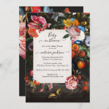 Bebé en el elegante Baby Shower floral de Bloom