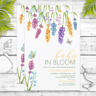 Invitación Bebé en el florecimiento silvestre Baby Shower
