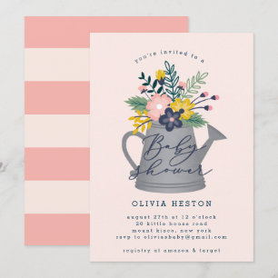 Invitación Bebé en flor