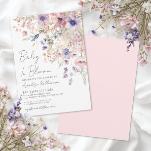 Invitación Bebé en Flor - Chica - Baby Shower