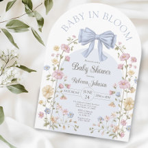 Bebé en Flor Pastel Dulce Shower de Wildflower par