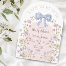 Bebé en Flor Pastel Dulce Shower de Wildflower par