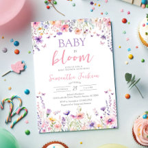 Bebé en Flor pequeña Wildflower Baby Shower 