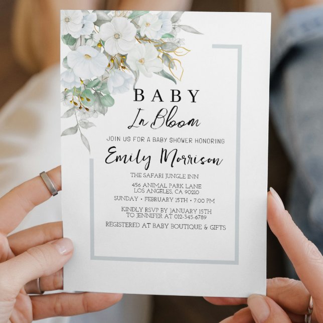 Invitación Bebé en flor y brunchería en Baby Shower (Subido por el creador)