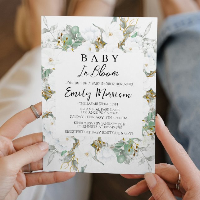 Invitación Bebé en flor y brunchería en Baby Shower (Subido por el creador)