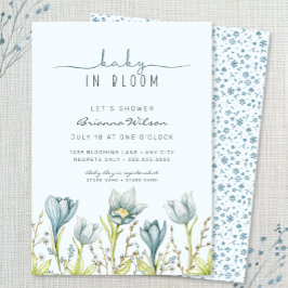 Invitación Bebé en la ducha de bebé de Bloom