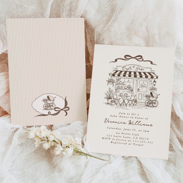 Invitación Bebé en preparación Bebe Café Café Shower de Bebé (Subido por el creador)