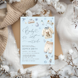 Invitación Bebé, es frío fuera de Baby Shower