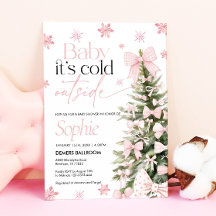 Bebé, es frío fuera de la invitación, Baby Shower