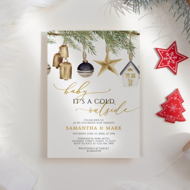 Invitación Bebé, es un Baby Shower frío fuera del invierno (Subido por el creador)