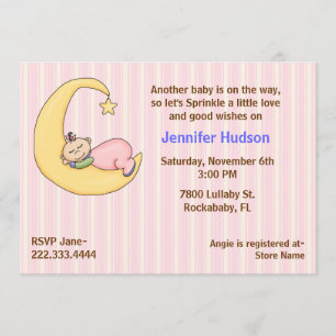 Invitación Bebé espantosa e invitada a ducharse
