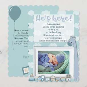 Invitación bebé, está aquí