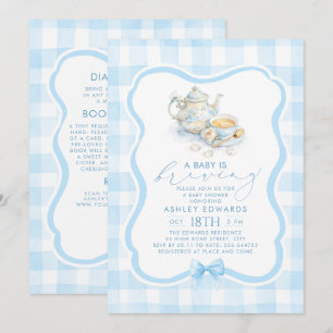 Invitación Bebé está en camino Fiesta de té de Baby Shower To