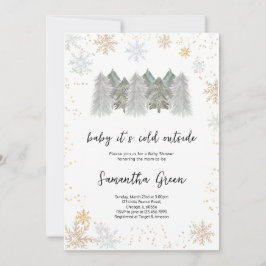 Invitación Bebé, está frío fuera de Baby Shower