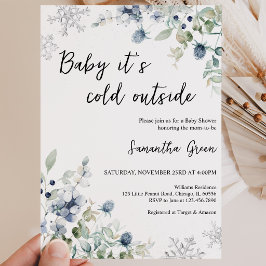 Invitación Bebé, está frío fuera de Baby Shower