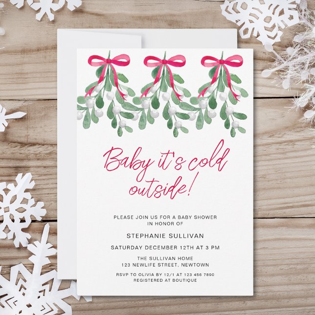 Invitación Bebé, está frío fuera de Baby Shower (Subido por el creador)
