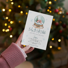 Invitación Bebé, está frío fuera del Baby Shower del Globo de