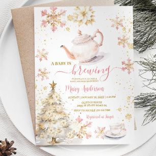 Invitación Bebé está preparando Baby Shower Fiesta de té de i