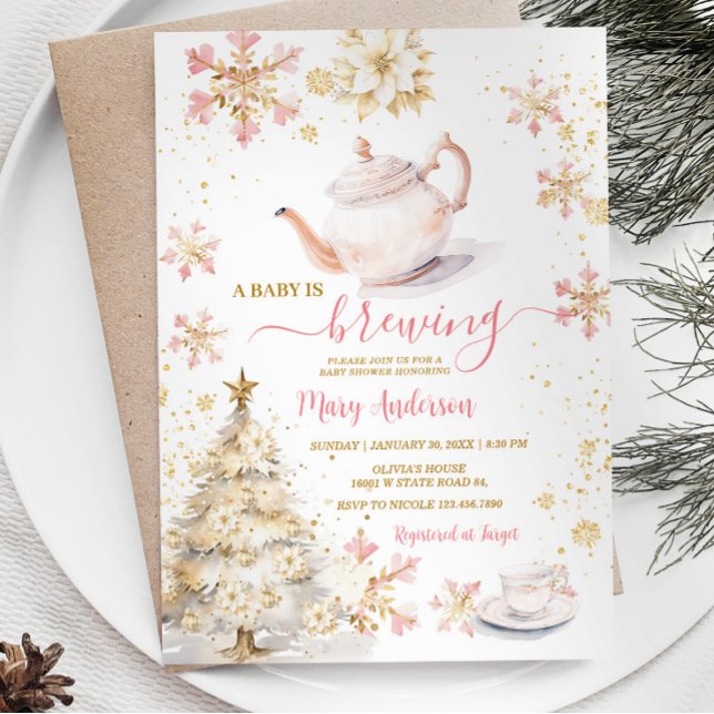 Invitación Bebé está preparando Baby Shower Fiesta de té de i (Subido por el creador)