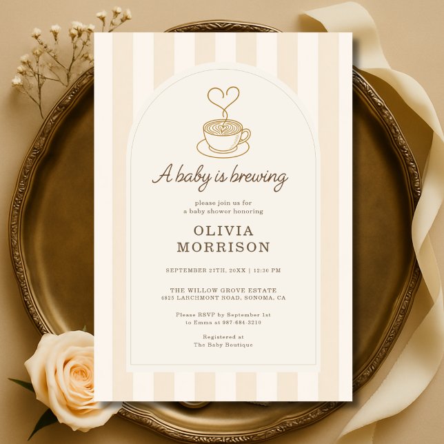 Invitación Bebé está preparando café Baby Shower (Subido por el creador)