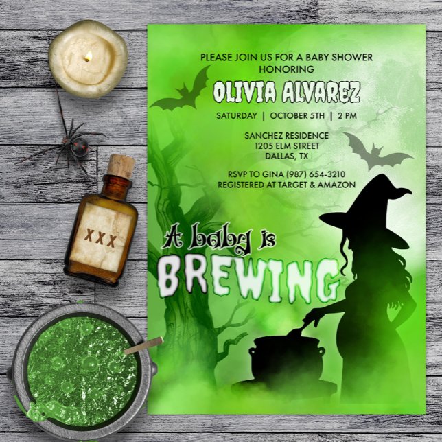 Invitación Bebé está preparando el espeluznante Baby Shower d (Subido por el creador)