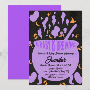 Invitación Bebé está preparando una fiesta de baby shower ret