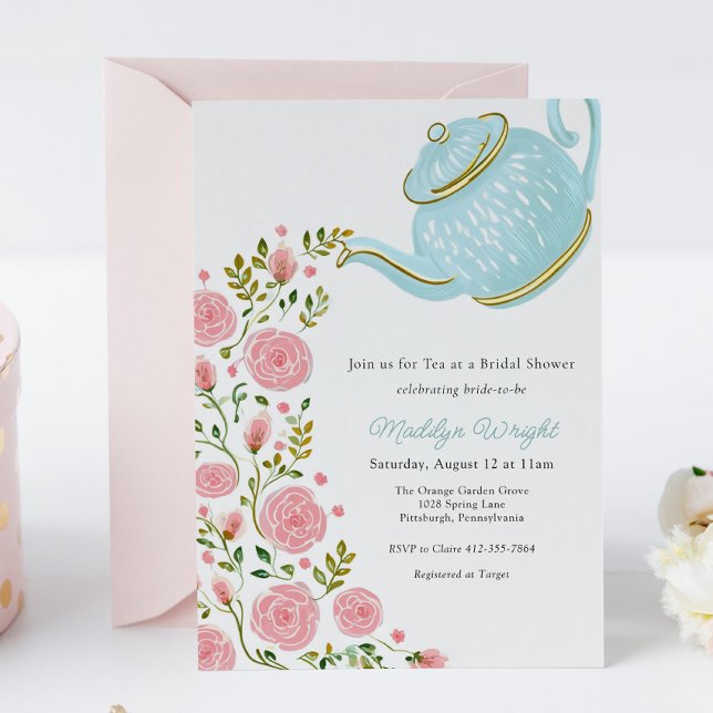 Invitación Bebé Fiesta de té (Subido por el creador)