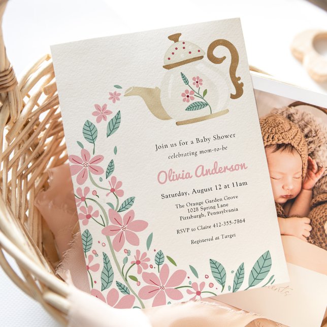 Invitación Bebé Fiesta de té (Subido por el creador)