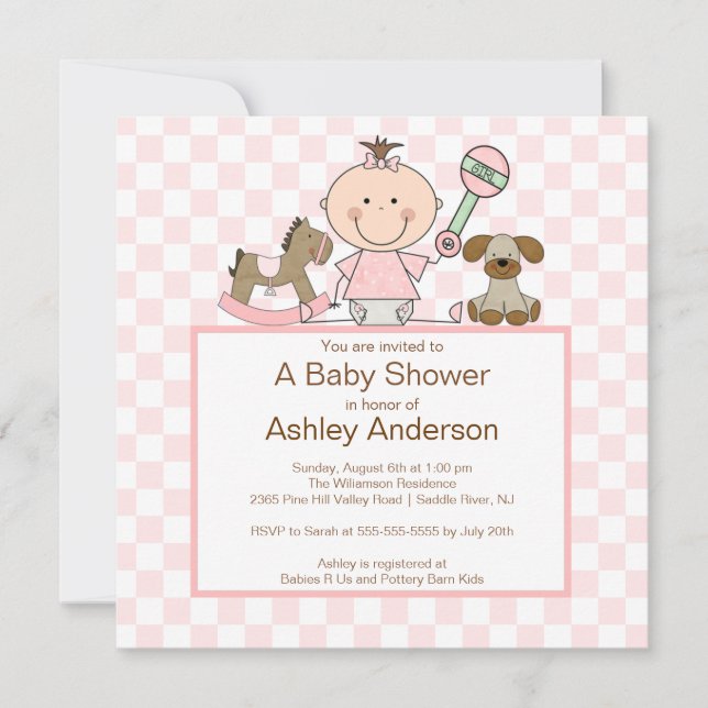 Invitación Bebé Figur Baby Shower (Anverso)