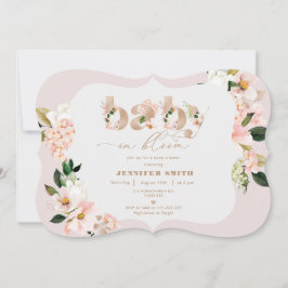 Invitación Bebé floral elegante de Rubor en ducha de bebé en 