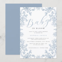 Bebé Floral Vintage Niño en Flor Bebé Shower