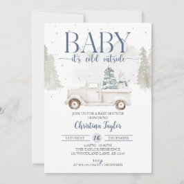 Invitación Bebé, frío fuera de Baby Shower, ducha de invierno