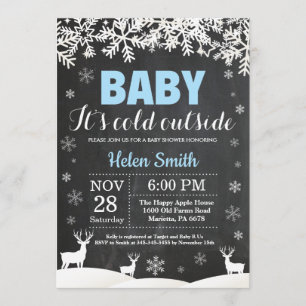 Invitación Bebé, frío fuera de la Baby Shower de Deer Winboy